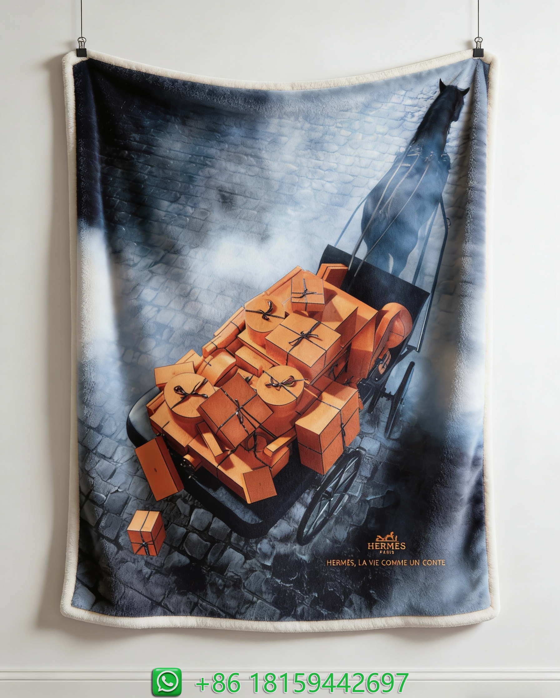 Hermes Throw Blankets